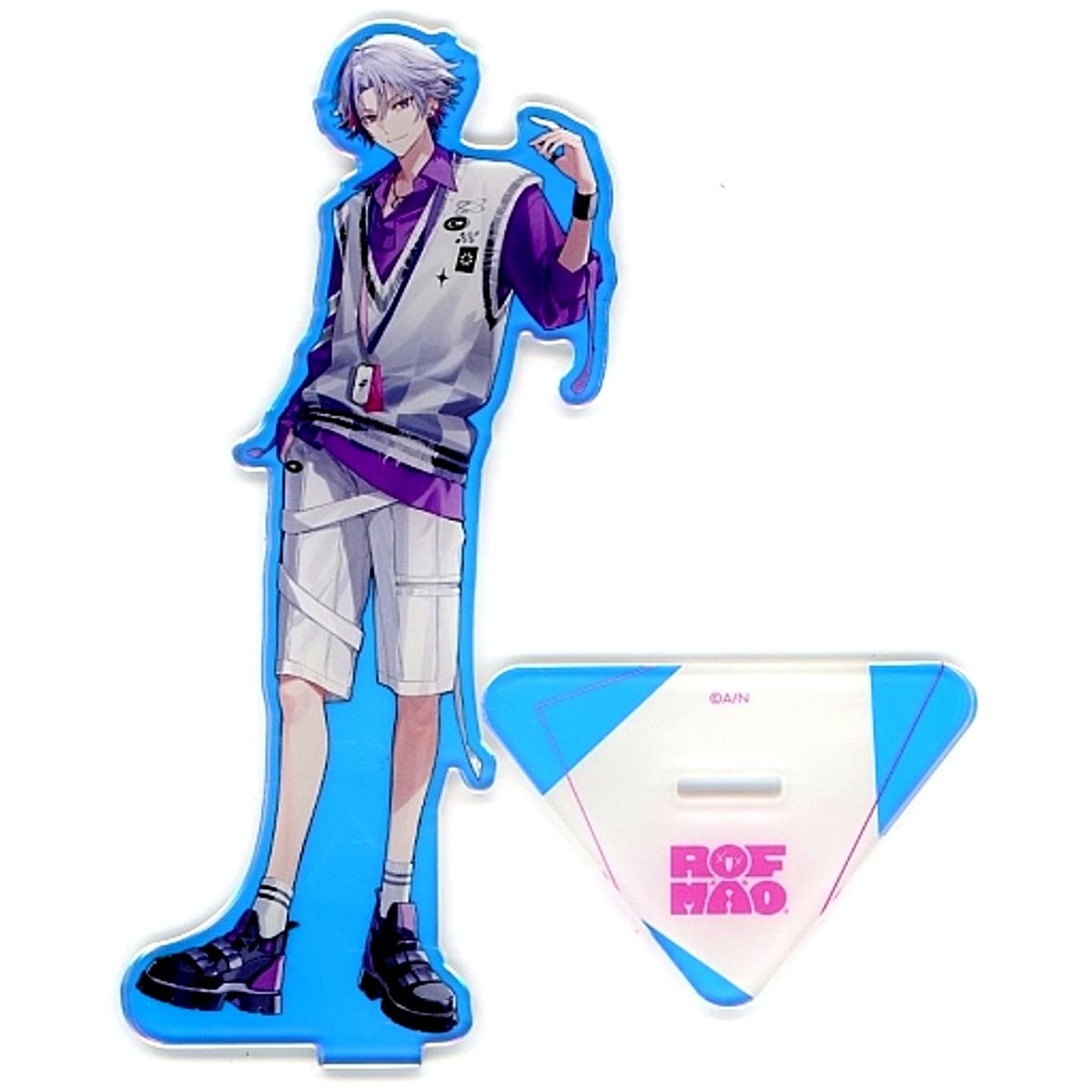 Fuwa Minato Acrylic Stand Virtual YouTuber Nijisanji ROF-MAO 2nd Anniversary [USED]