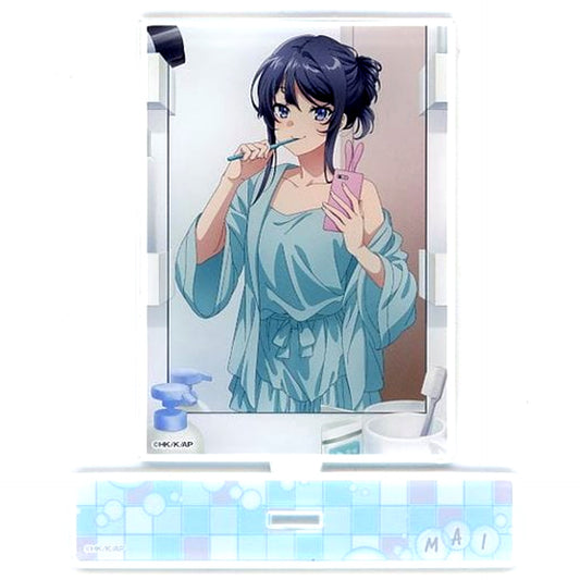 Mai Sakurajima Acrylic Stand Panel Rascal Does Not Dream of a Knapsack Kid x Don Quijote [USED]