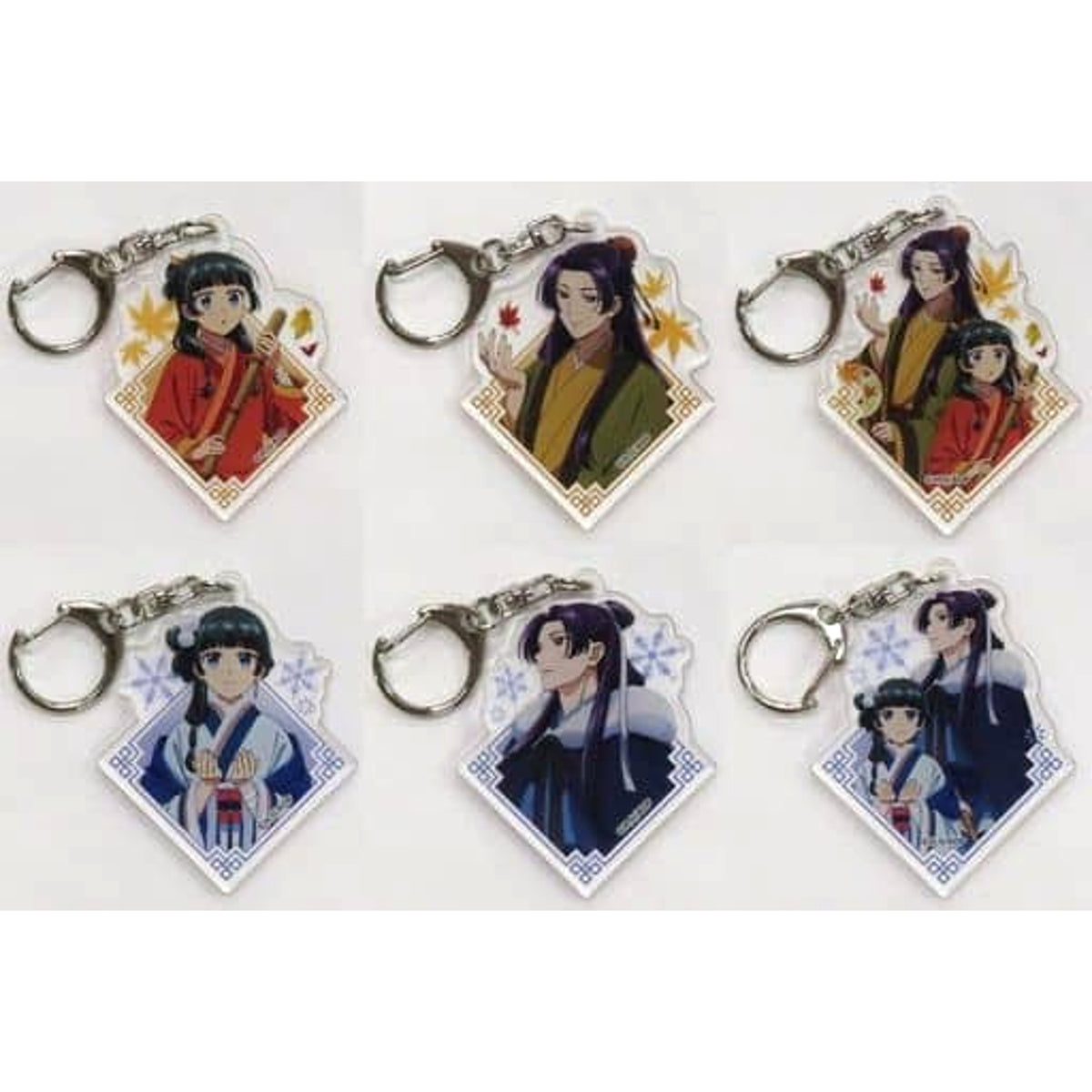 The Apothecary Diaries Maomao & Others All 6 Types Set Trading Acrylic Keychains Exclusive Phant-S with The Apothecary Diaries Keychains [USED]