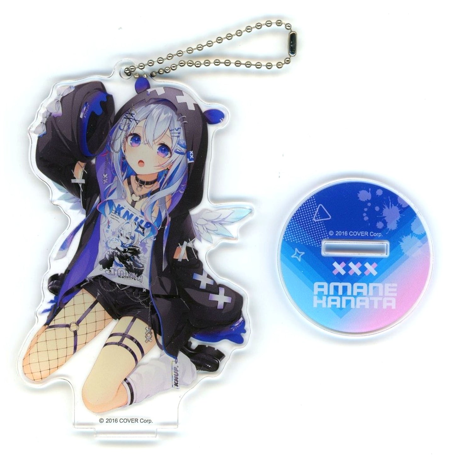 Amane Kanata Hololive memeno Illustration Acrylic Stand Keychain Cap Tore Collabo [USED]
