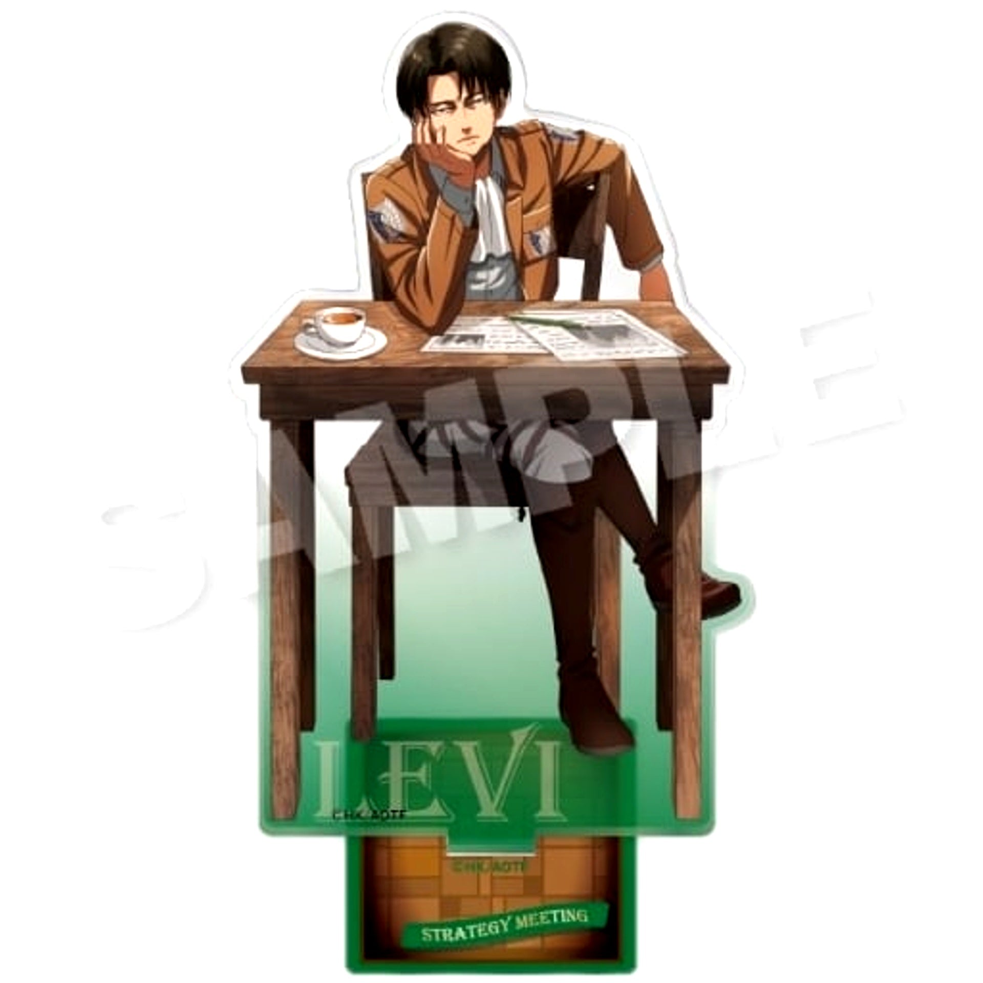 Levi Ackerman Attack on Titan Acrylic Stand Strategy Meeting Together Ver. [USED]