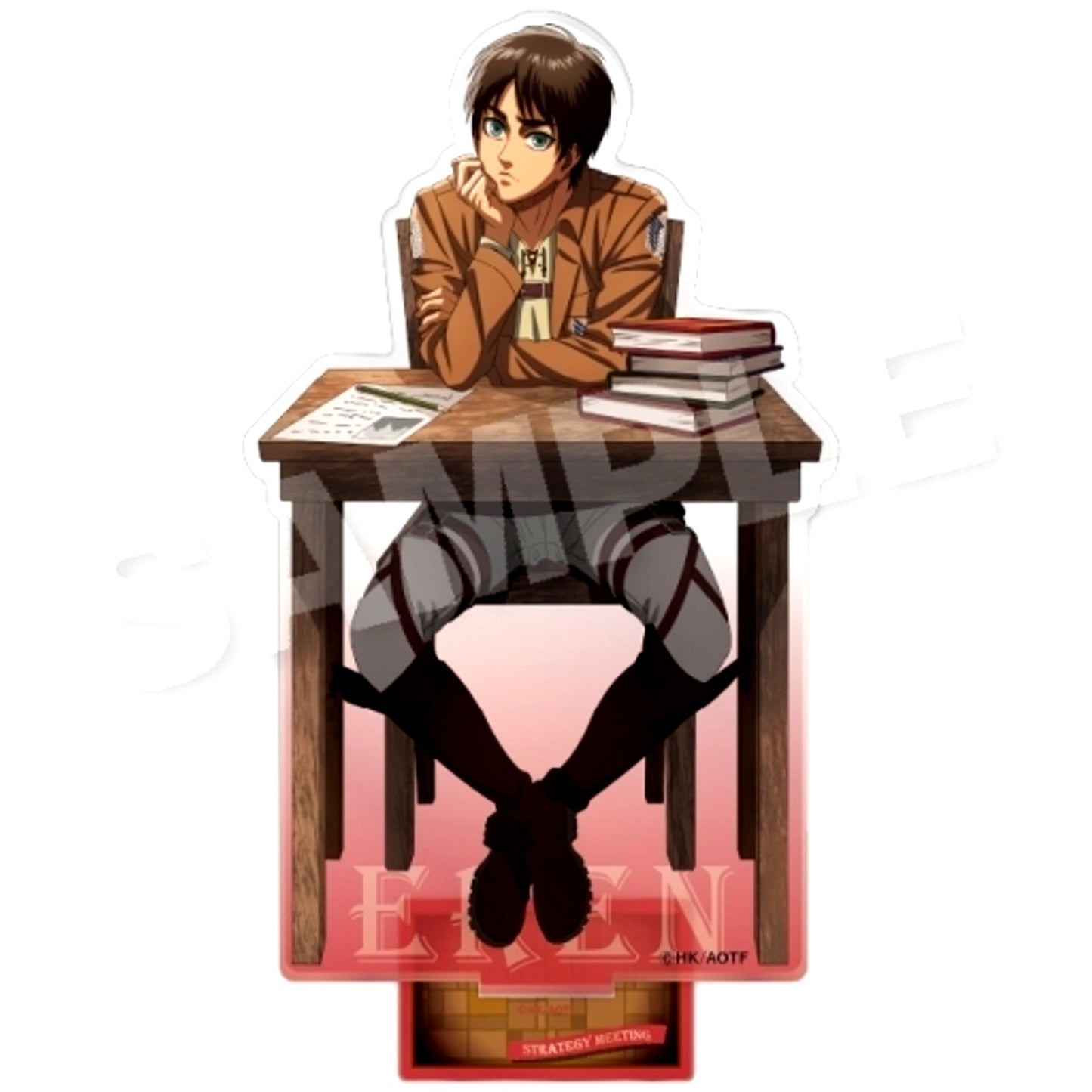 Eren Yeager Attack on Titan Strategy Meeting Together Ver. BIG Acrylic Stand [USED]