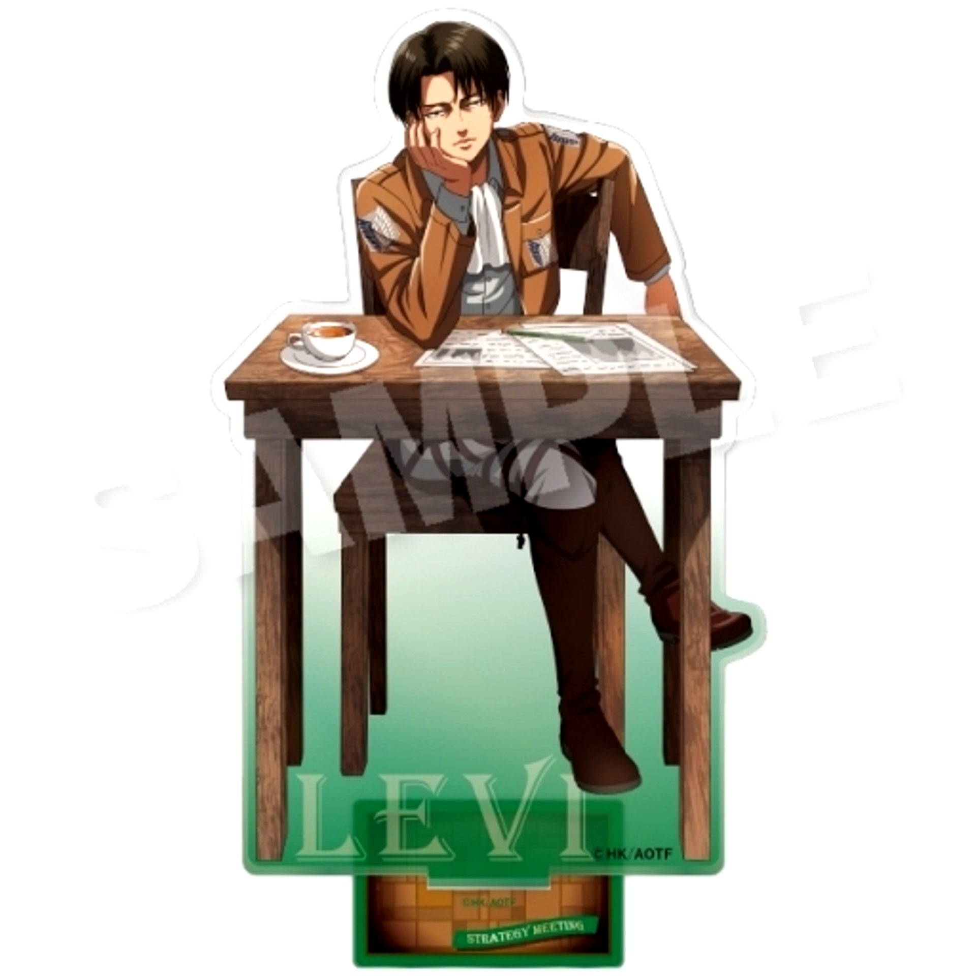 Levi Strategy Meeting Together Ver. Attack on Titan BIG Acrylic Stand [USED]