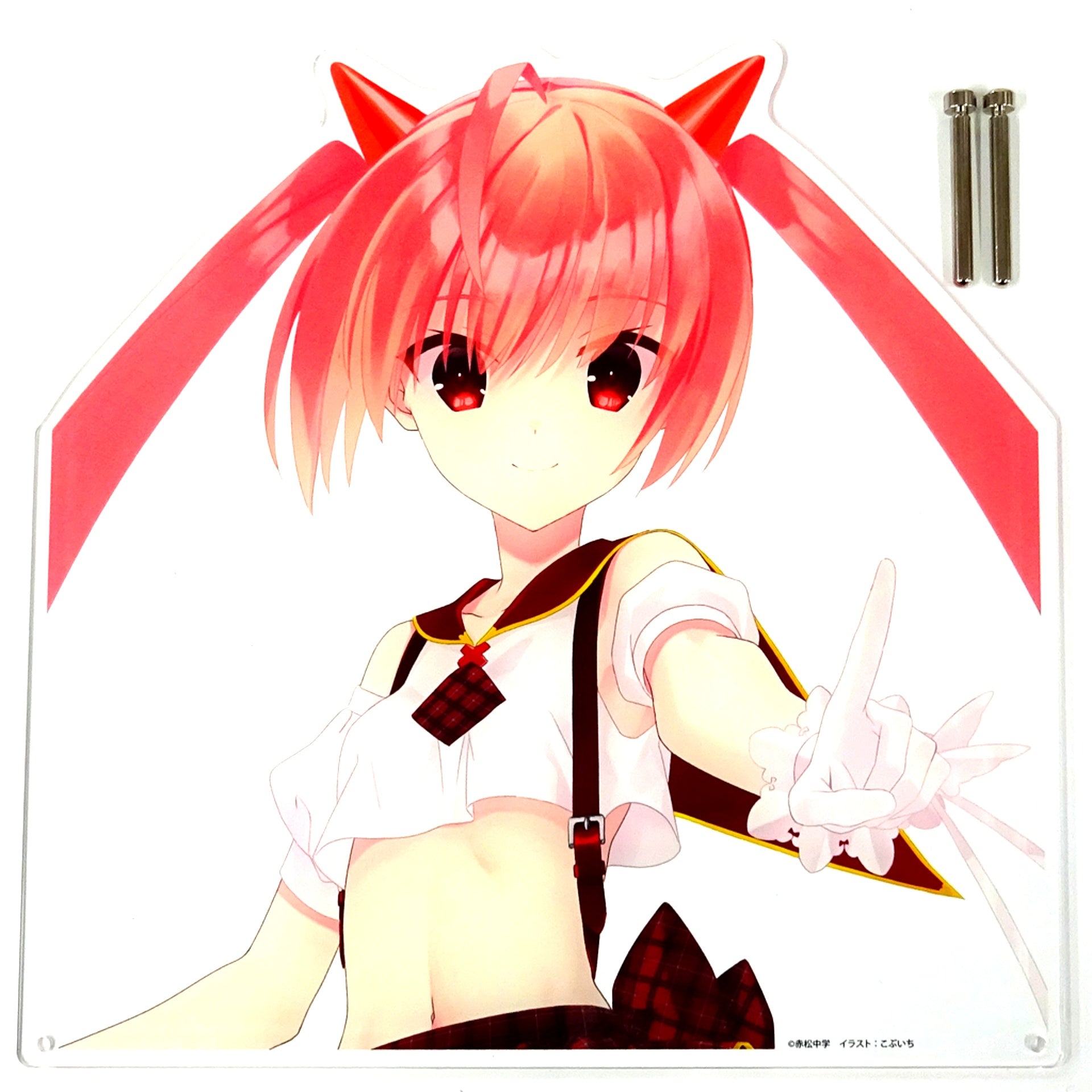 Aria H. Kanzaki Extra Large Die-cut Acrylic Board 15th Anniv School Festival Idol Ver. Aria the Scarlet Ammo Publication 15th Anniv Tokyo Butei High School Festival [USED]