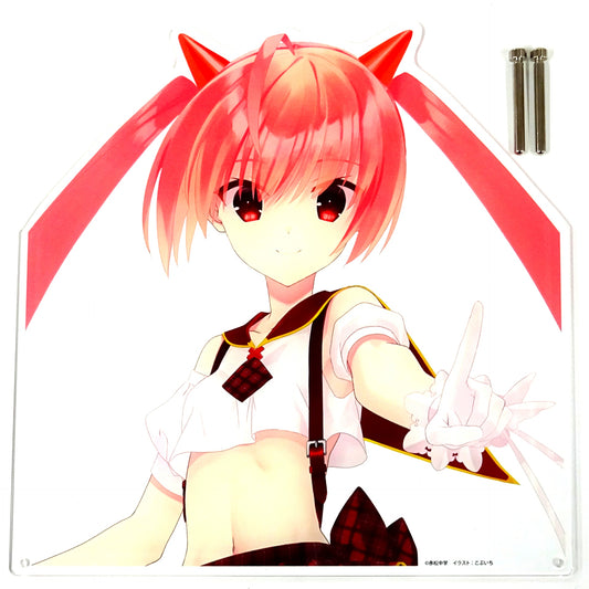 Aria H. Kanzaki Extra Large Die-cut Acrylic Board 15th Anniv School Festival Idol Ver. Aria the Scarlet Ammo Publication 15th Anniv Tokyo Butei High School Festival [USED]