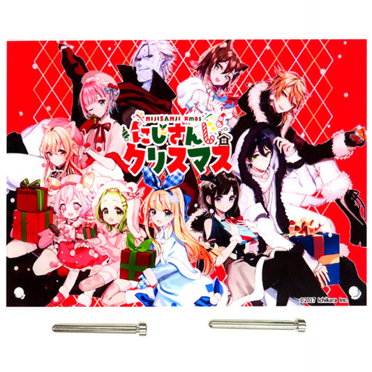 2nd Generation B5 Acrylic Panel Virtual YouTuber Nijisanji Christmas 2018 [USED]