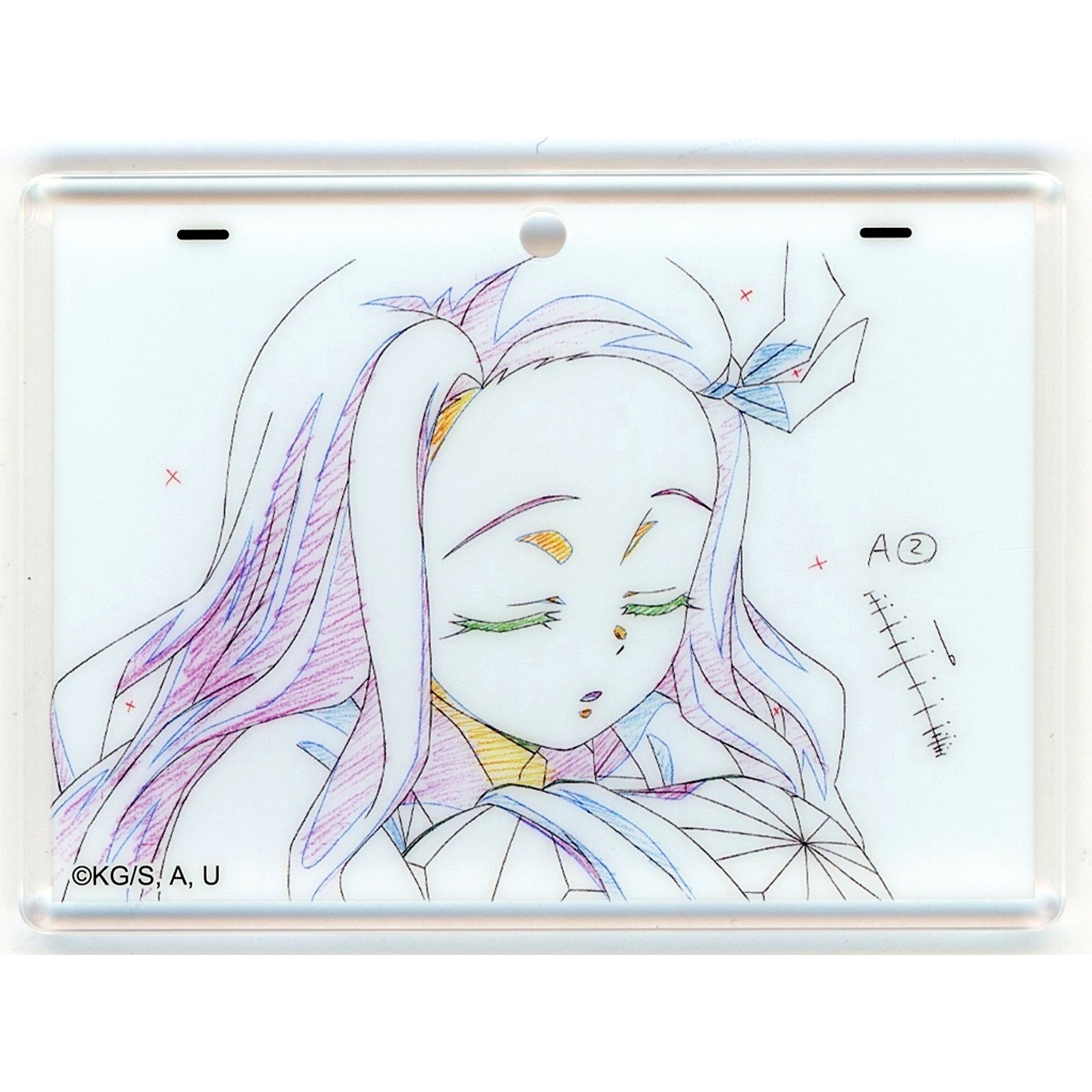 Nezuko Kamado Eyes Closed Demon Slayer Swordsmith Village Arc x ufotable DINING 4th Term Fun Lottery Prize Original Art Style Acrylic Charm [USED]