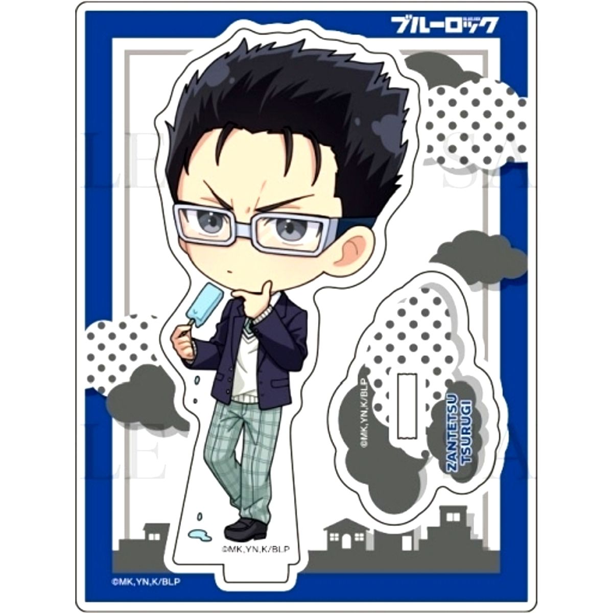 Zantetsu Tsurugi Eats Mini Character Acrylic Stand Blue Lock x New Days [USED]