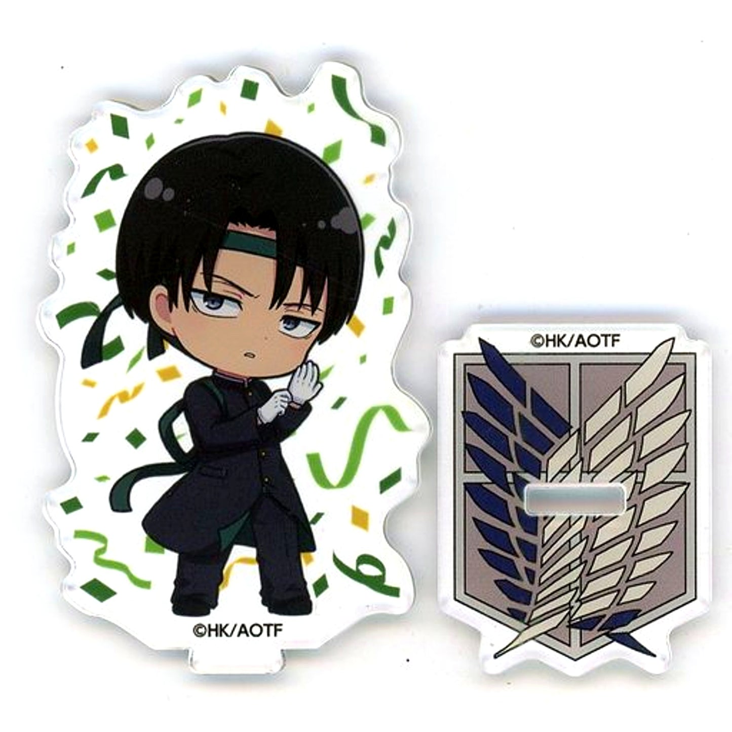 Levi Ackerman Attack on Titan and GALLERY Collaboration cafe Autumn Cheering Corps Acrylic Stand [USED]