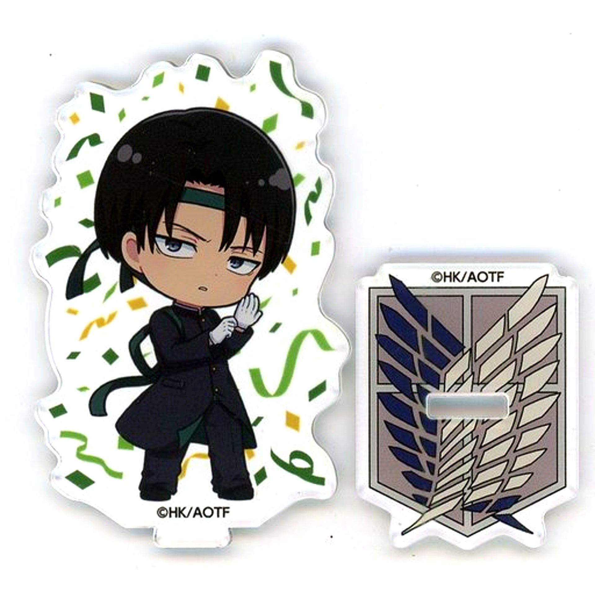Levi Ackerman Attack on Titan and GALLERY Collaboration cafe Autumn Cheering Corps Acrylic Stand [USED]