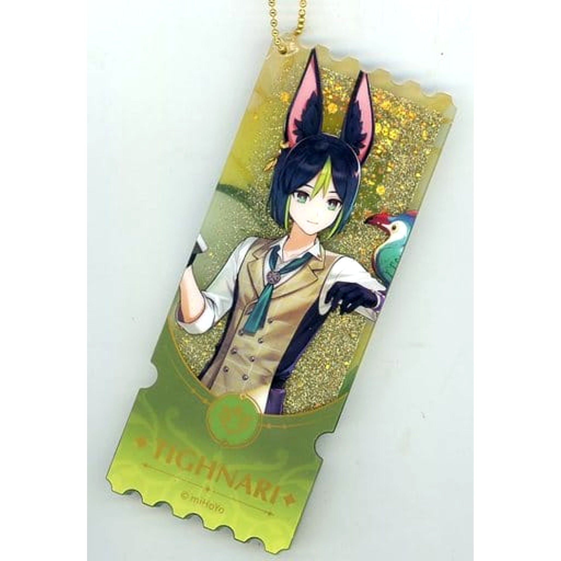 Genshin X Qizhihawan Tighnari Magical Forest Journey Series Quicksand Acrylic Keychain Keychains [USED]