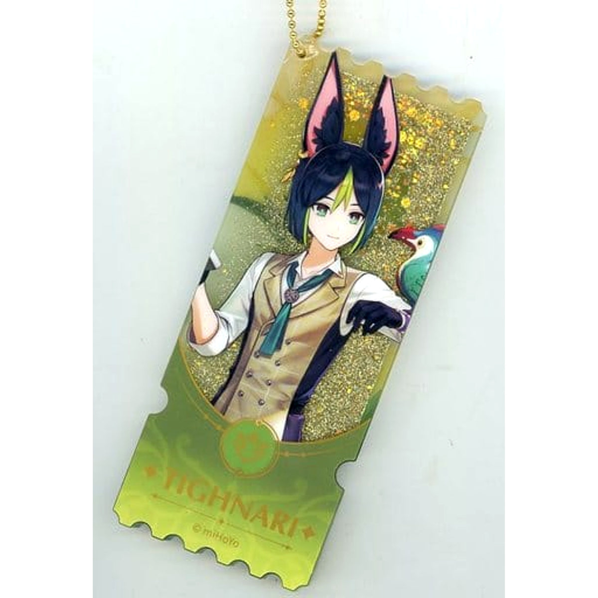 Genshin X Qizhihawan Tighnari Magical Forest Journey Series Quicksand Acrylic Keychain Keychains [USED]
