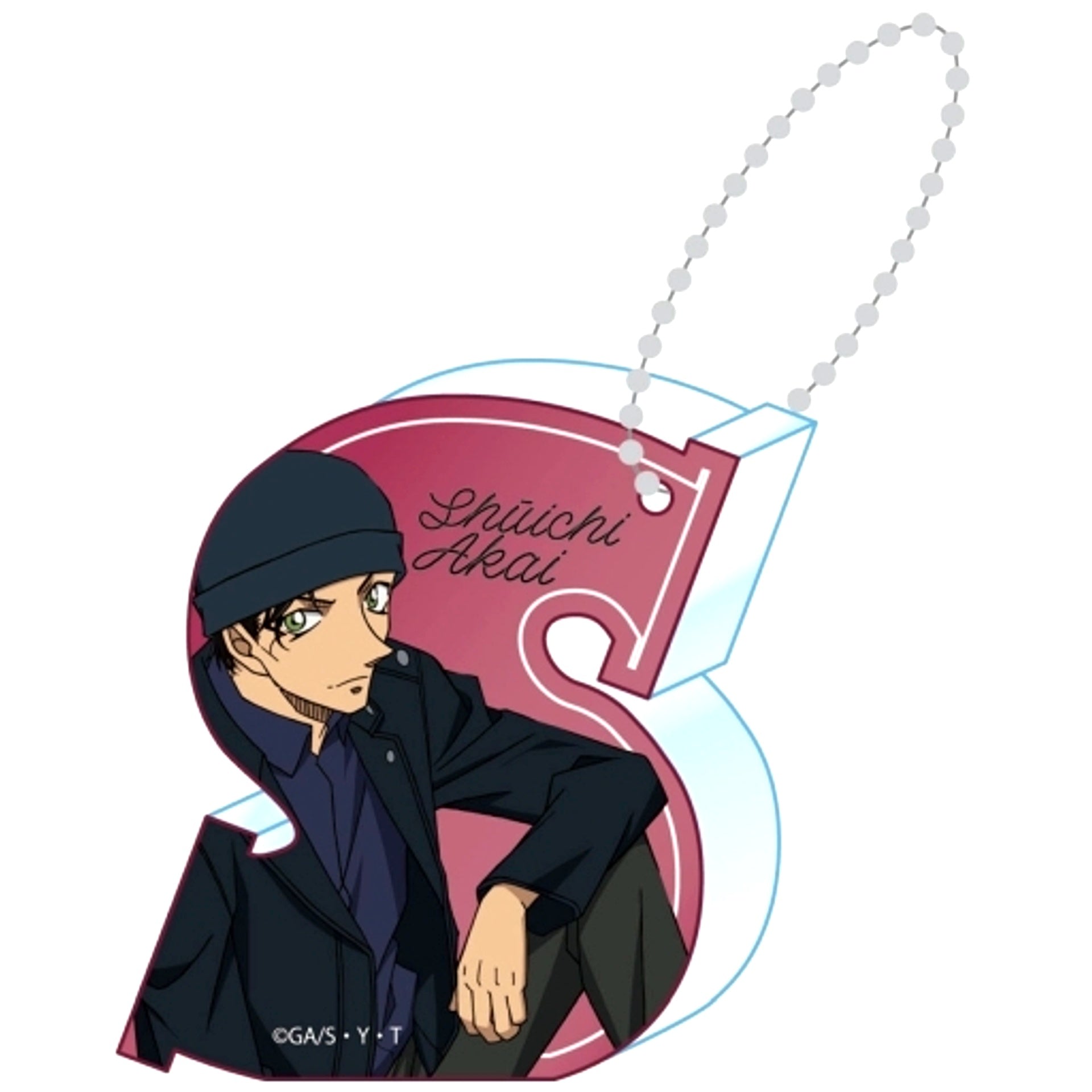 Shuichi Akai Initial Detective Conan Acrylic Mascot [USED]