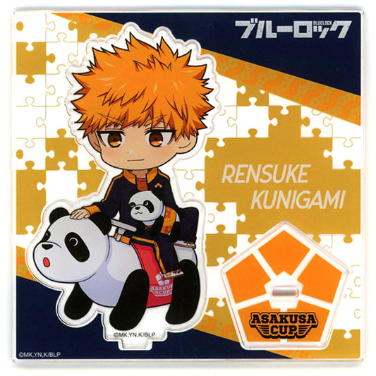 Rensuke Kunigami Mini Character Acrylic Stand Blue Lock x Asakusa Hanayashiki Asakusa Cup [USED]