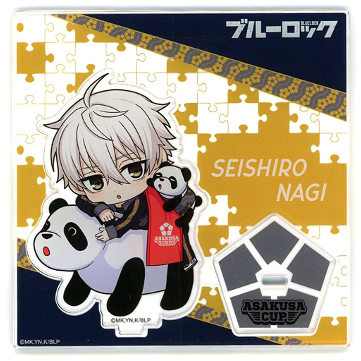 Seishiro Nagi Mini Character Acrylic Stand Blue Lock x Asakusa Hanayashiki Asakusa Cup [USED]