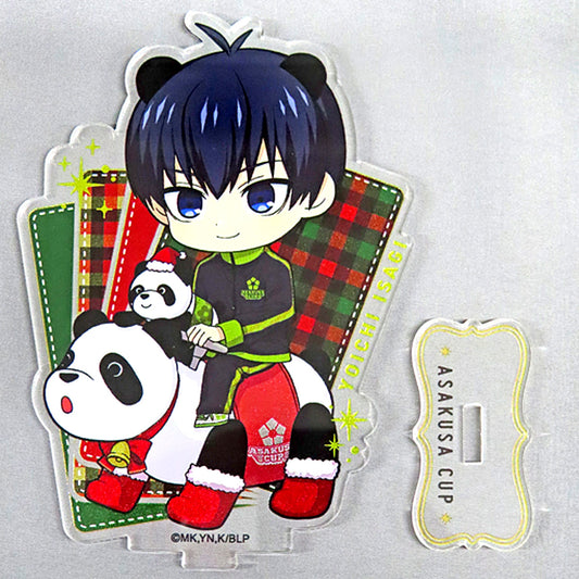 Yoichi Isagi Christmas Mini Character Acrylic Stand Blue Lock x Asakusa Hanayashiki Asakusa Cup [USED]