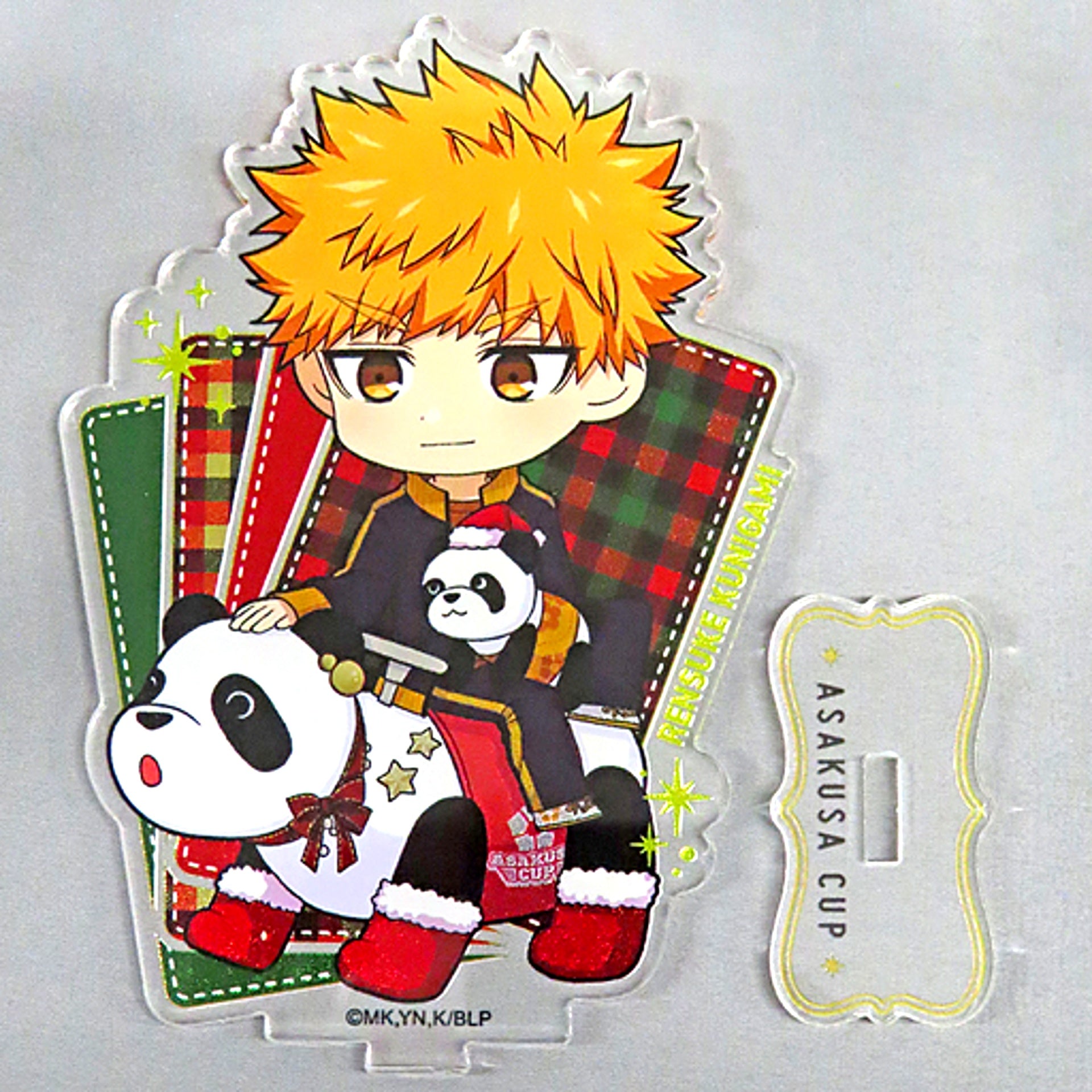 Rensuke Kunigami Christmas Mini Character Acrylic Stand Blue Lock x Asakusa Hanayashiki Asakusa Cup [USED]