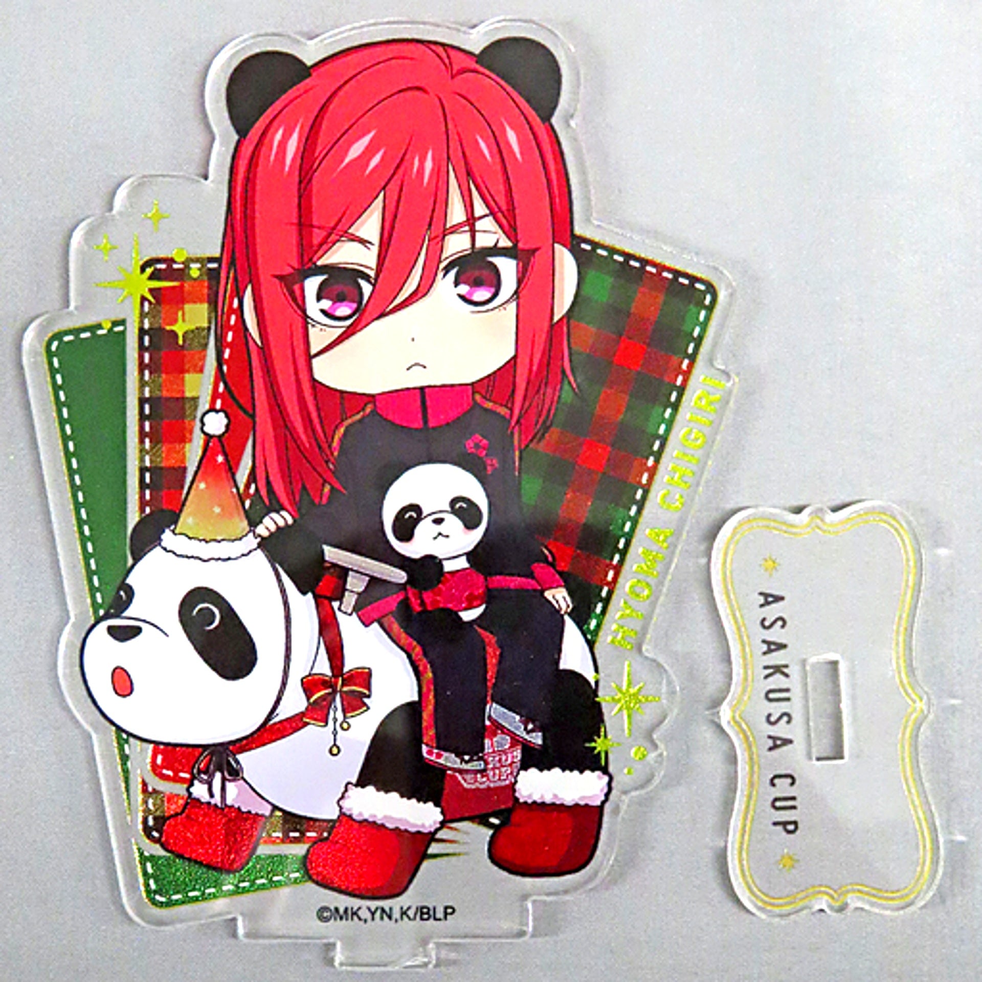 Hyoma Chigiri Christmas Mini Character Acrylic Stand Blue Lock x Asakusa Hanayashiki Asakusa Cup [USED]