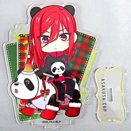 Hyoma Chigiri Christmas Mini Character Acrylic Stand Blue Lock x Asakusa Hanayashiki Asakusa Cup [USED]