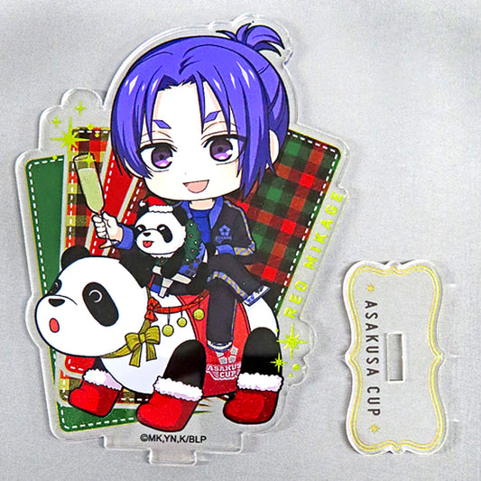 Reo Mikage Christmas Mini Character Acrylic Stand Blue Lock x Asakusa Hanayashiki Asakusa Cup [USED]