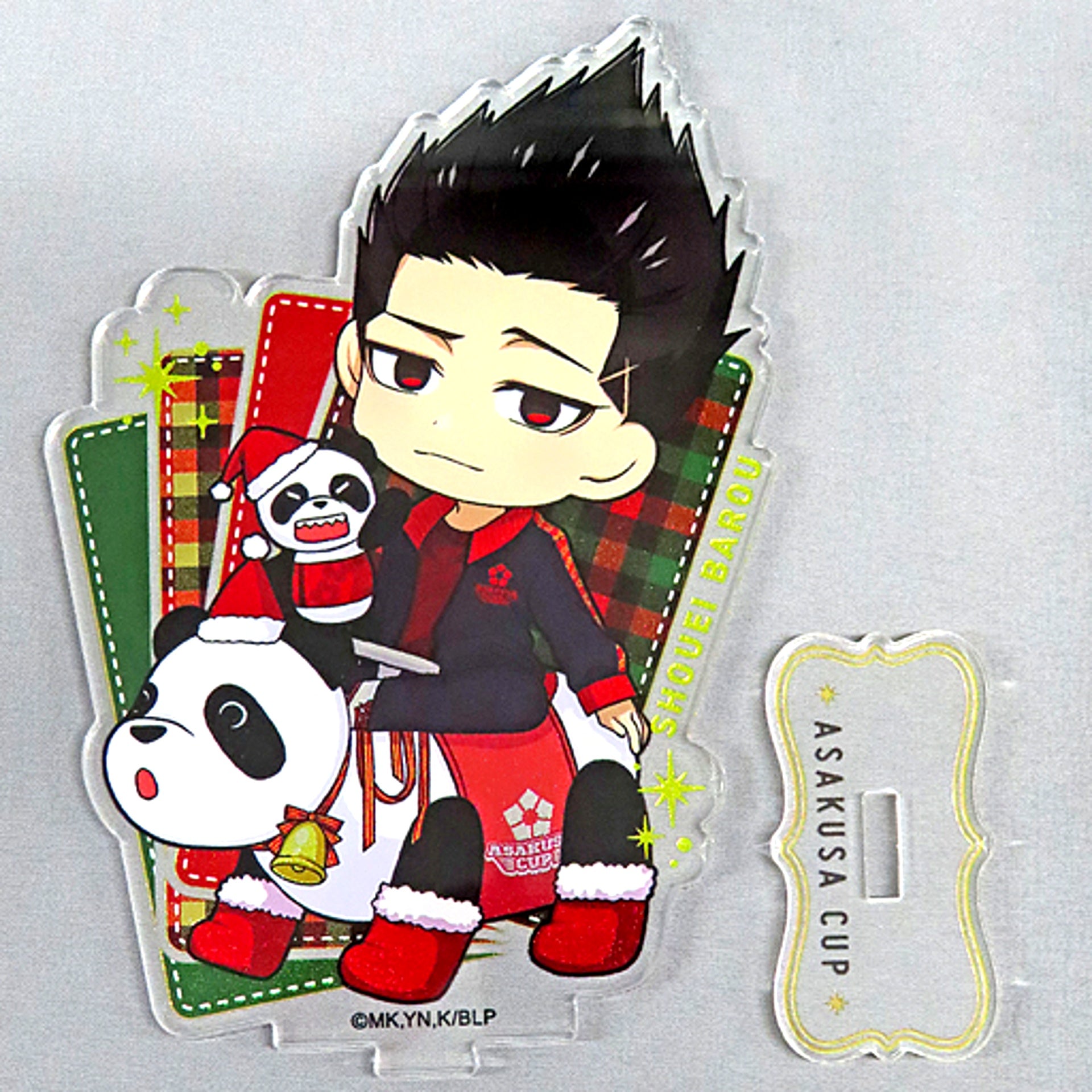 Shoei Barou Christmas Mini Character Acrylic Stand Blue Lock x Asakusa Hanayashiki Asakusa Cup [USED]