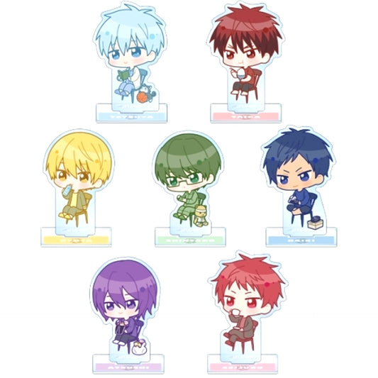 Set of 7 Kuroko's Basketball Trading Chibi Character Morning Moment Ver. Acrylic Stand [USED]