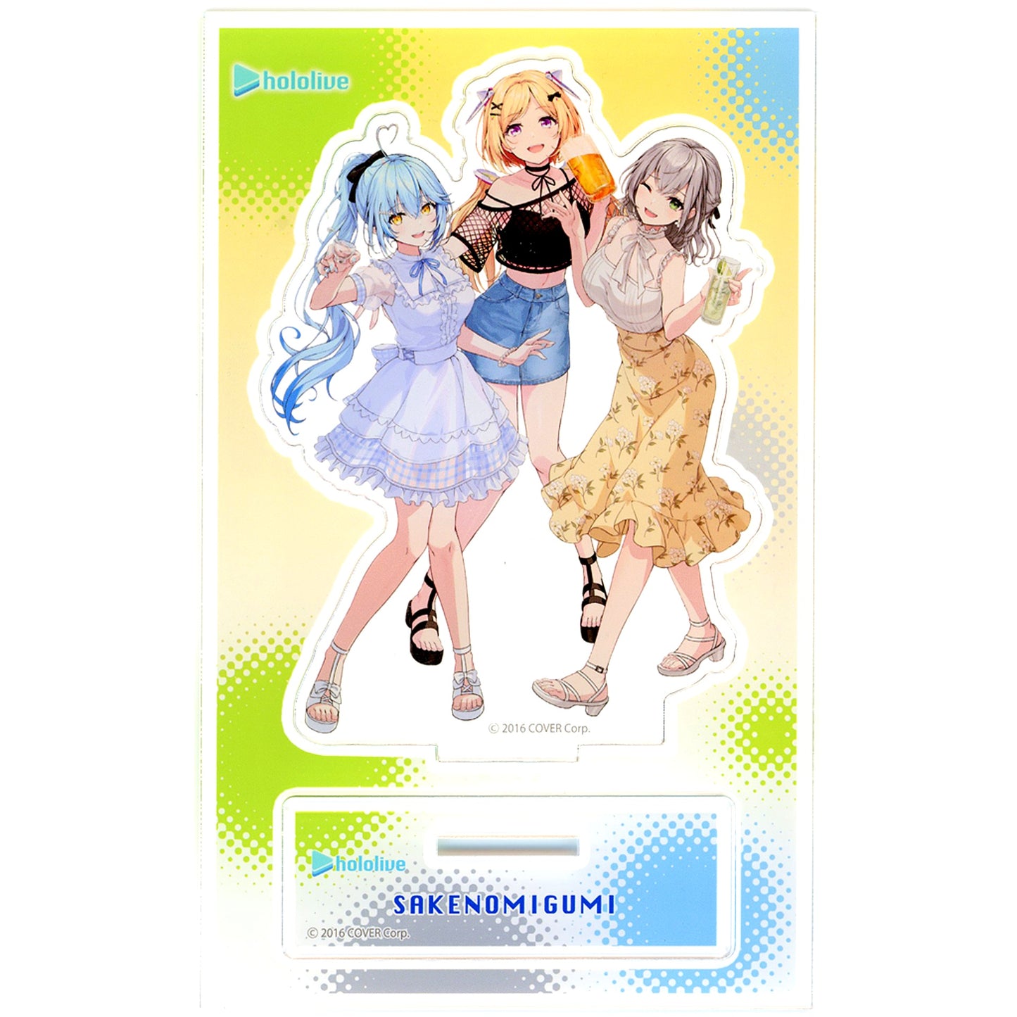 Aki Rosenthal & Shirogane Noel & Yukihana Lamy Casual Clothes VTuber Hololive x MOLLY.ONLINE 13th Acrylic Stand [USED]