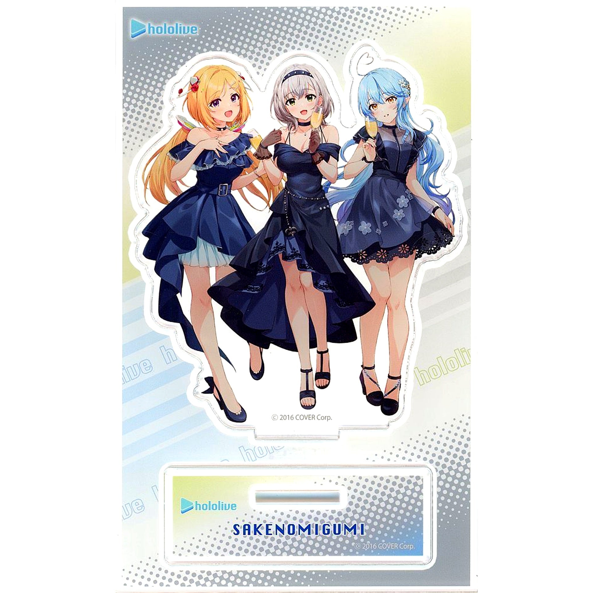 Aki Rosenthal & Shirogane Noel & Yukihana Lamy Party Outfit Acrylic Stand Virtual YouTuber Hololive x MOLLY.ONLINE Part 13 [USED]