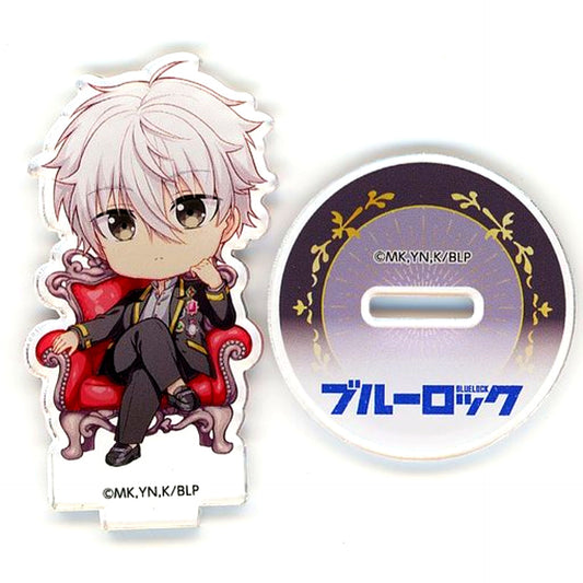 Seishiro Nagi Blue Lock x CHARAUM CAFE Mini Character Trading Acrylic Stand [USED]