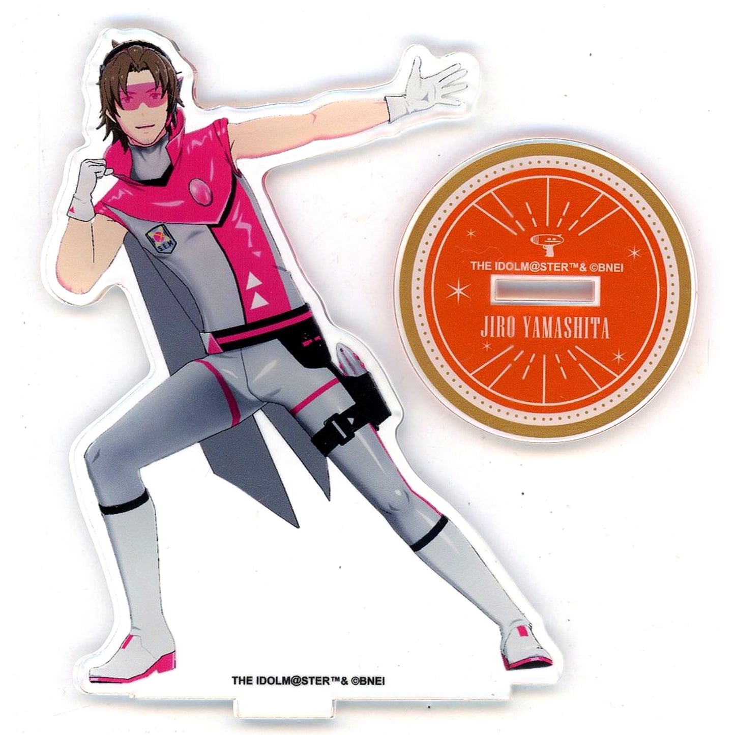 Jiro Yamashita THE IDOLM@STER SideM Official Acrylic Stand vol.2 FANTASTIC COMBINATION LIVE BRAINPOWER!! Commemorative Goods [USED]
