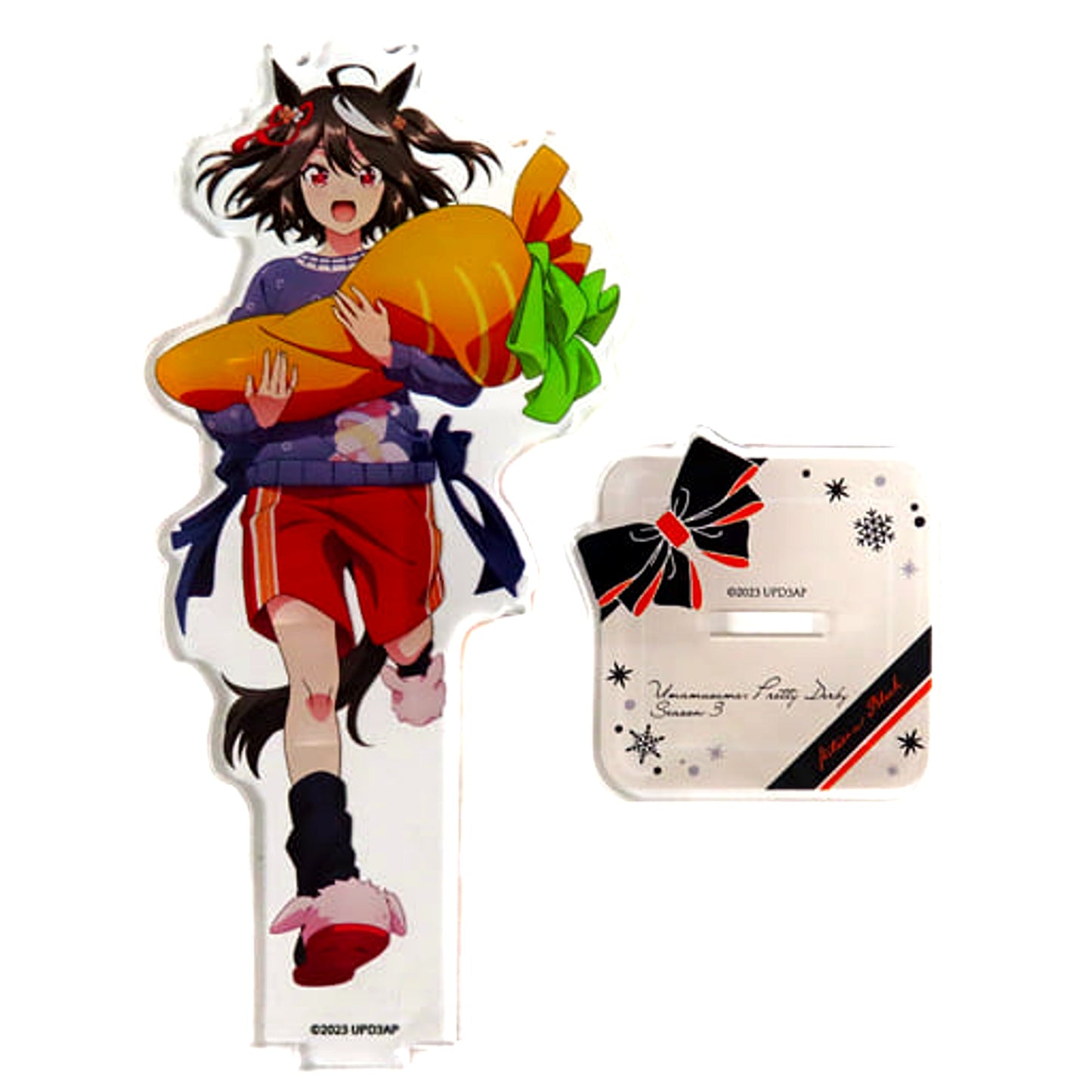 Kitakasan Black Uma Musume: Pretty Derby Season 3 POP UP SHOP in Marui Acrylic Figure Stand Christmas Gift Ver. [USED]