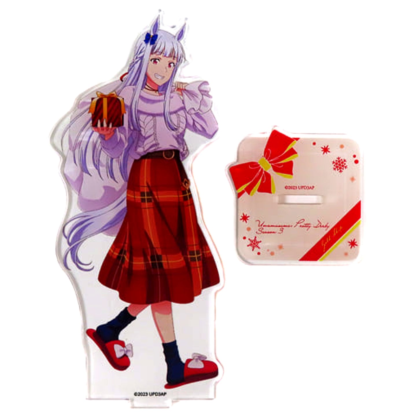 Gold Ship Uma Musume Pretty Derby Season 3 Pop Up Shop in Marui Acrylic Figure Stand Christmas Gift Ver [USED]