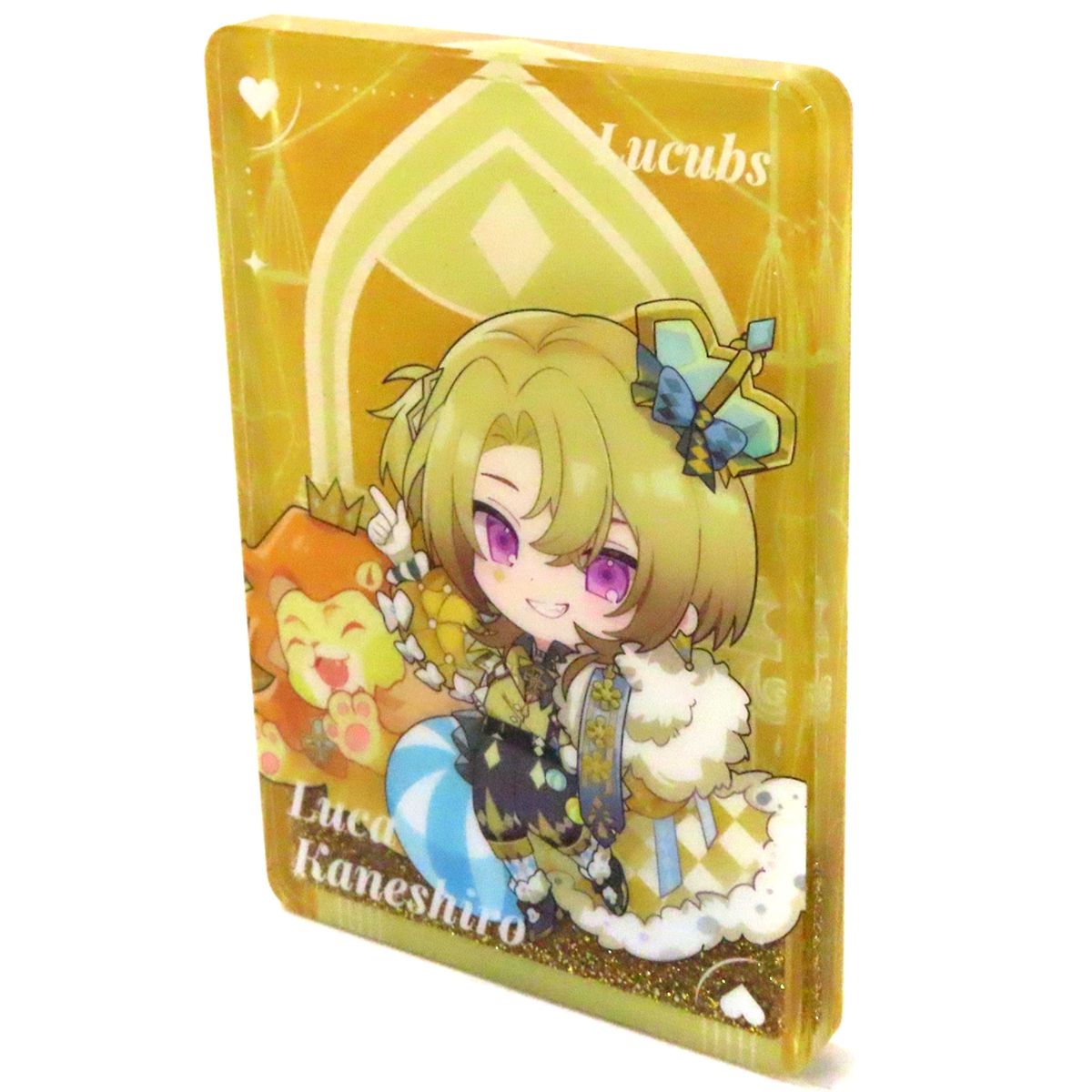 Luca Kaneshiro SD Flowing Sand Acrylic Block Virtual YouTuber Nijisanji NIJISANJI EN x DIMENSION POPTOWN China Collaboration Cafe [USED]
