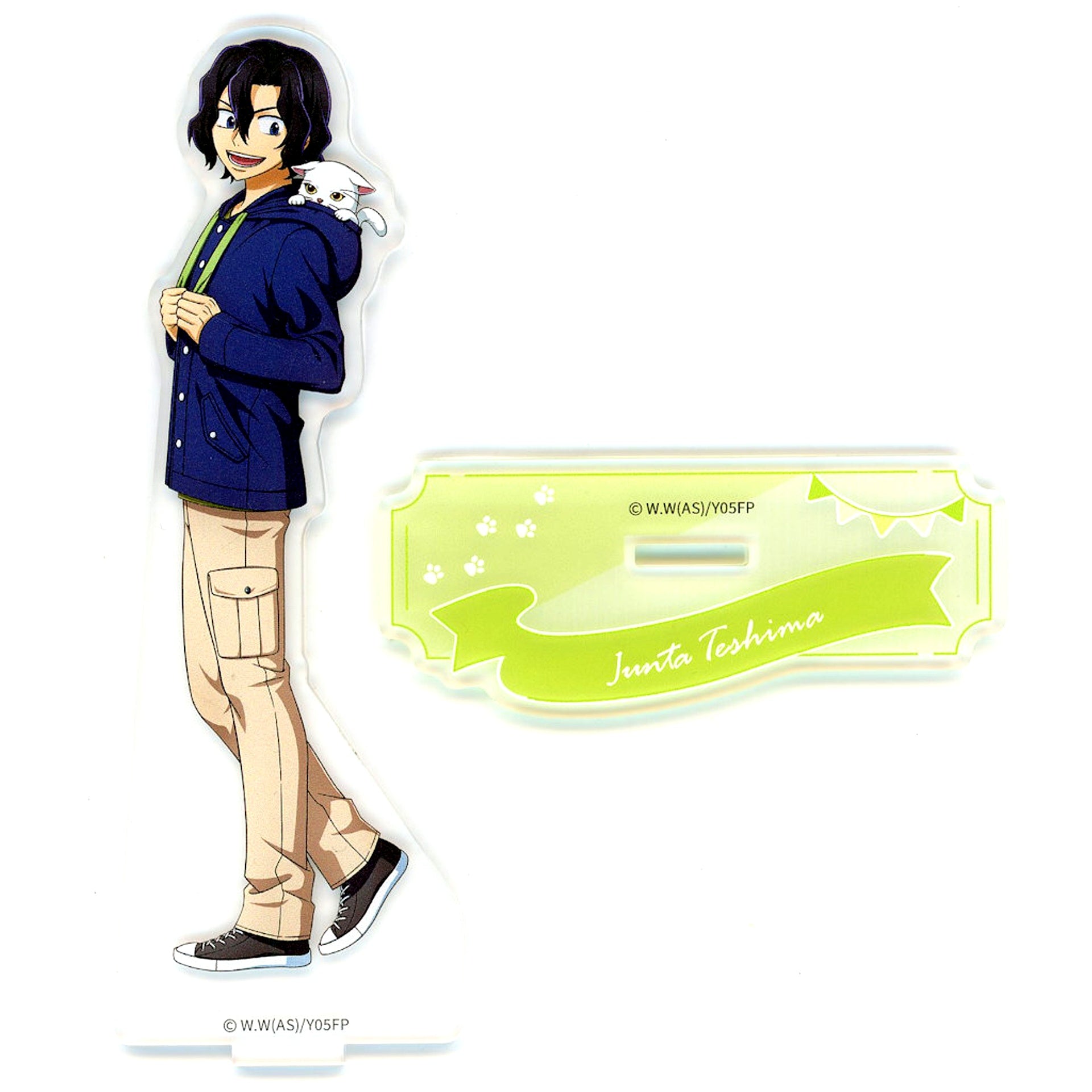 Junta Teshima A-3 Prize Acrylic Stand Yowamushi Pedal Limit Break in Namjatown Nyanderful Festival Mini Game Garapon [USED]