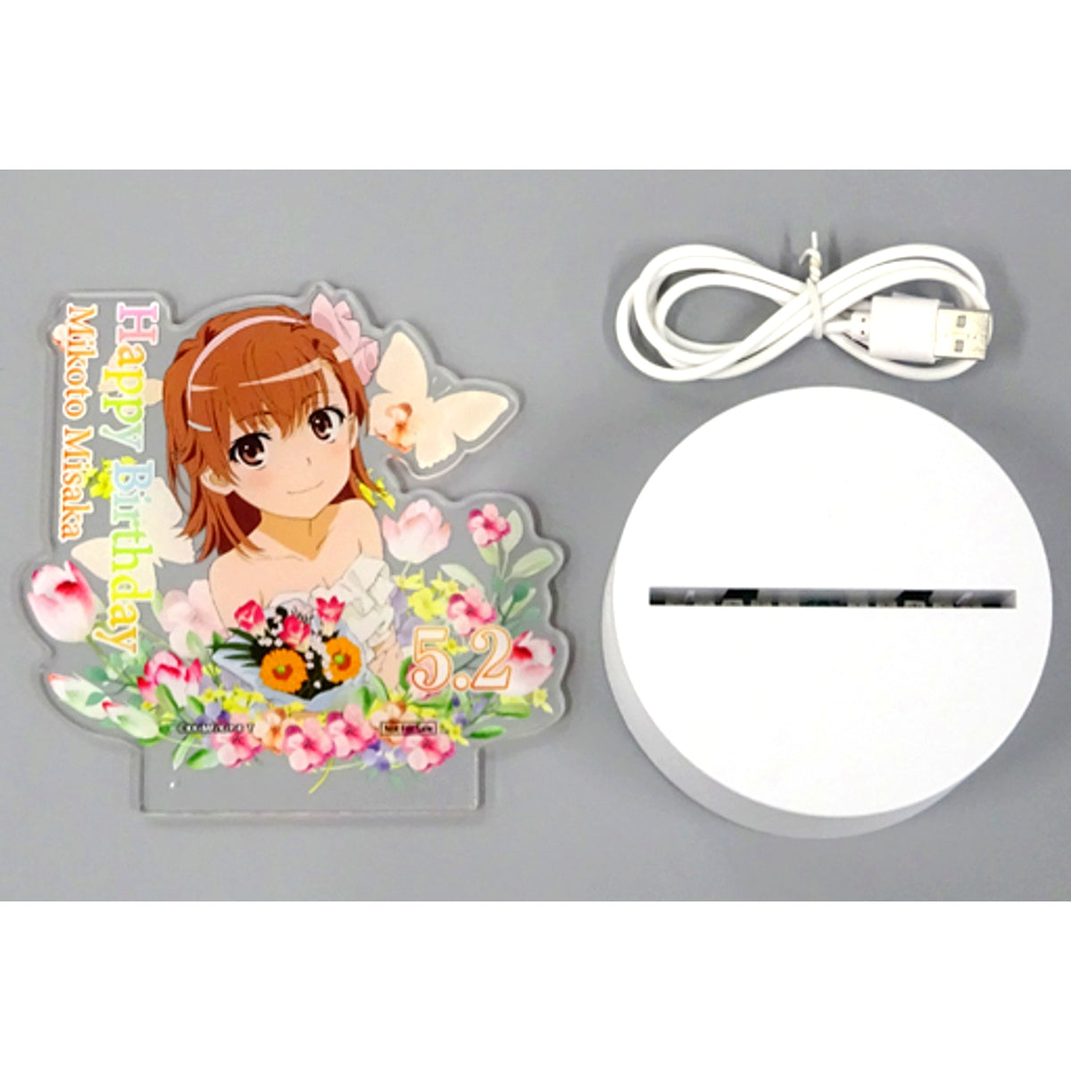 Mikoto Misaka B Prize A Certain Scientific Railgun Mikoto Misaka Birthday Festival 2022 Commemorative Campaign Winning Prize Light-up Acrylic Stand [USED]