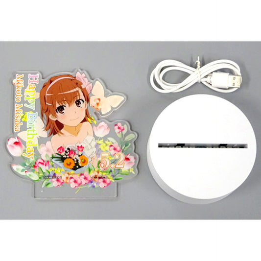 Mikoto Misaka B Prize A Certain Scientific Railgun Mikoto Misaka Birthday Festival 2022 Commemorative Campaign Winning Prize Light-up Acrylic Stand [USED]