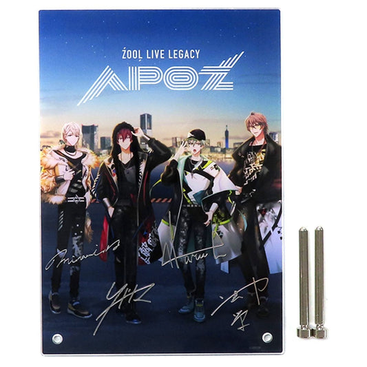 ZOOL IDOLiSH7 Foil Stamped Signed Acrylic Item ZOOL LIVE LEGACY APOZ [USED]