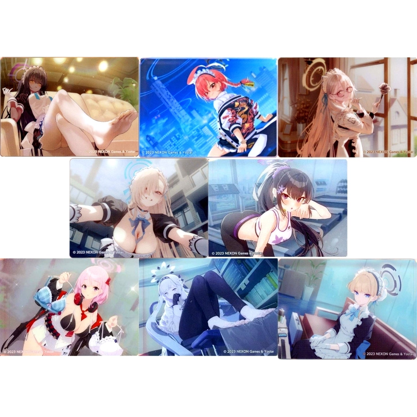 Set of 8 Mini Noble Art Collection Vol.2 Blue Archive [USED]