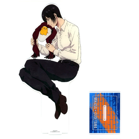 Mikasa Ackerman x Gudetama Attack on Titan X Sanrio Characters The 3rd Edition Acrylic Stand L [USED]