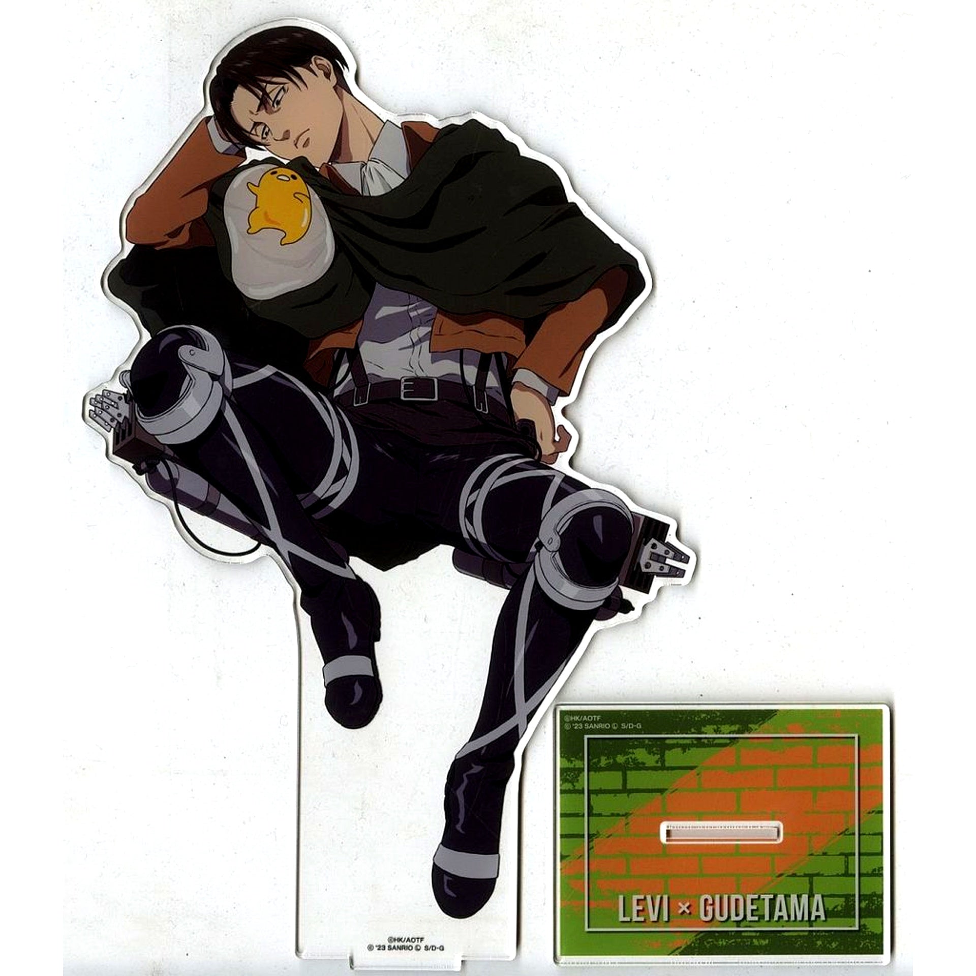 Levi Ackerman x Gudetama Attack on Titan Acrylic Stand L Sanrio Characters The 3rd Edition [USED]