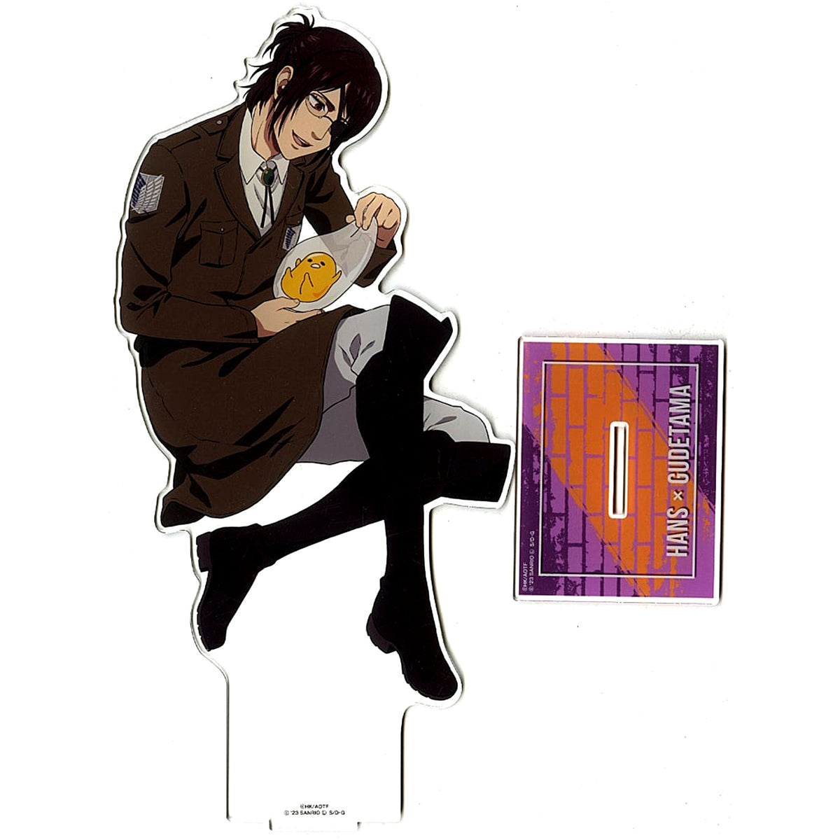 Hange Zoe x Gudetama Attack on Titan x Sanrio Characters The 3rd Edition Acrylic Stand L [USED]