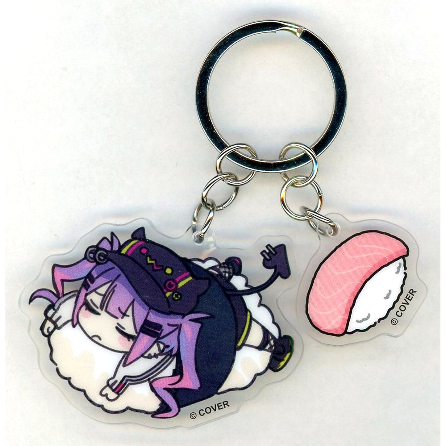 Tokoyami Towa Virtual YouTuber Hololive Acrylic Keychain Hologra Holo Sushi Goods Series [USED]