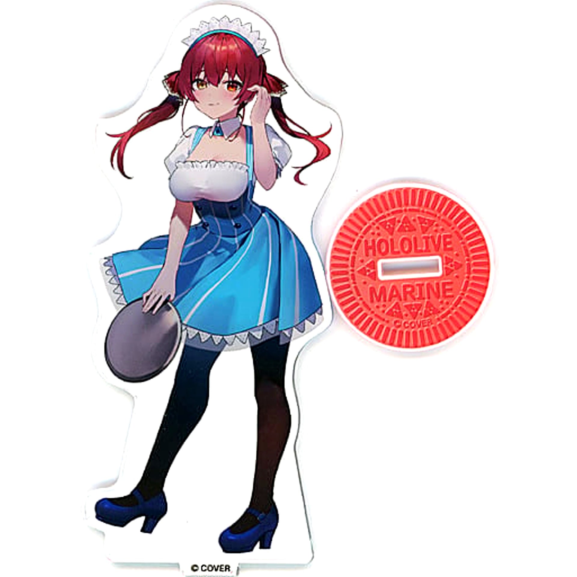 Virtual YouTuber hololive Houshou Marine Acrylic Stand Lawson Maid Outfit hololive x Lawson [USED]