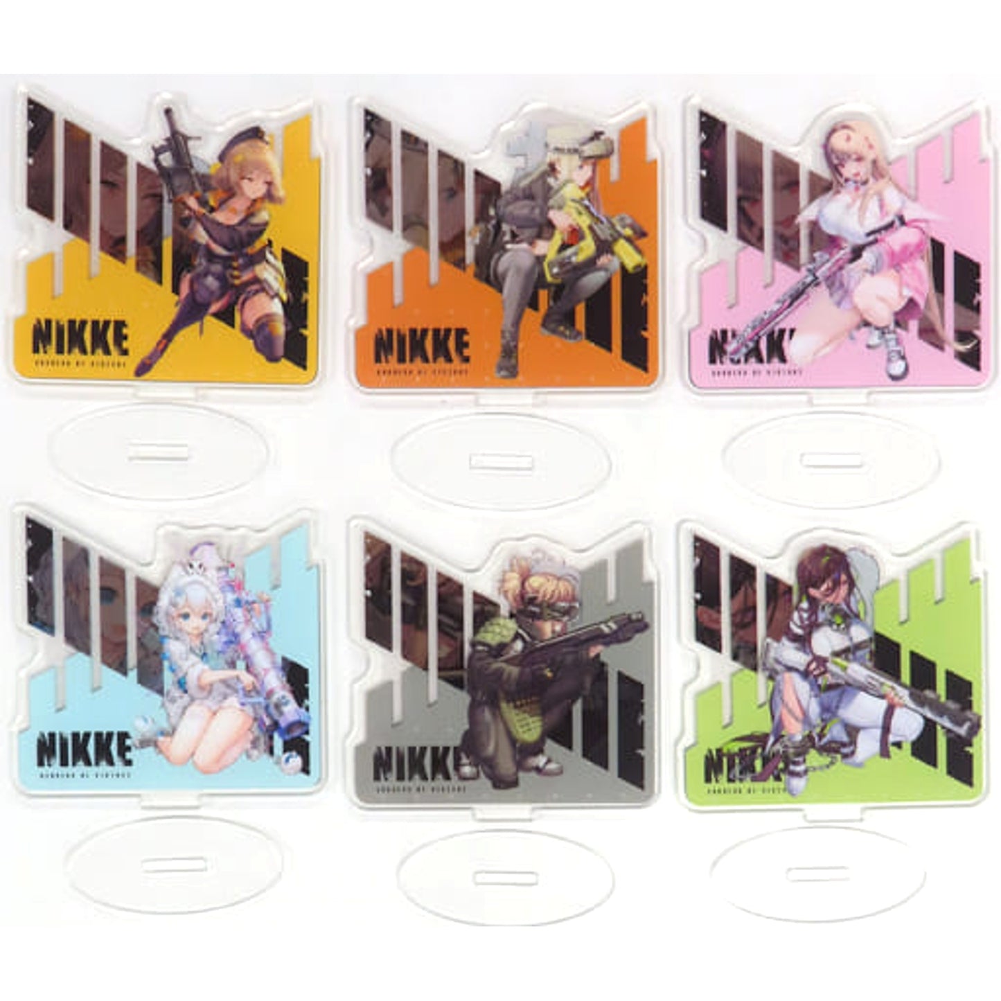 Goddess of Victory: Nikke Anis & Others All 6 Types Set Ichiban Kuji Chapter2 Double-Sided Battle Acrylic Stand TWO Prize H [USED]