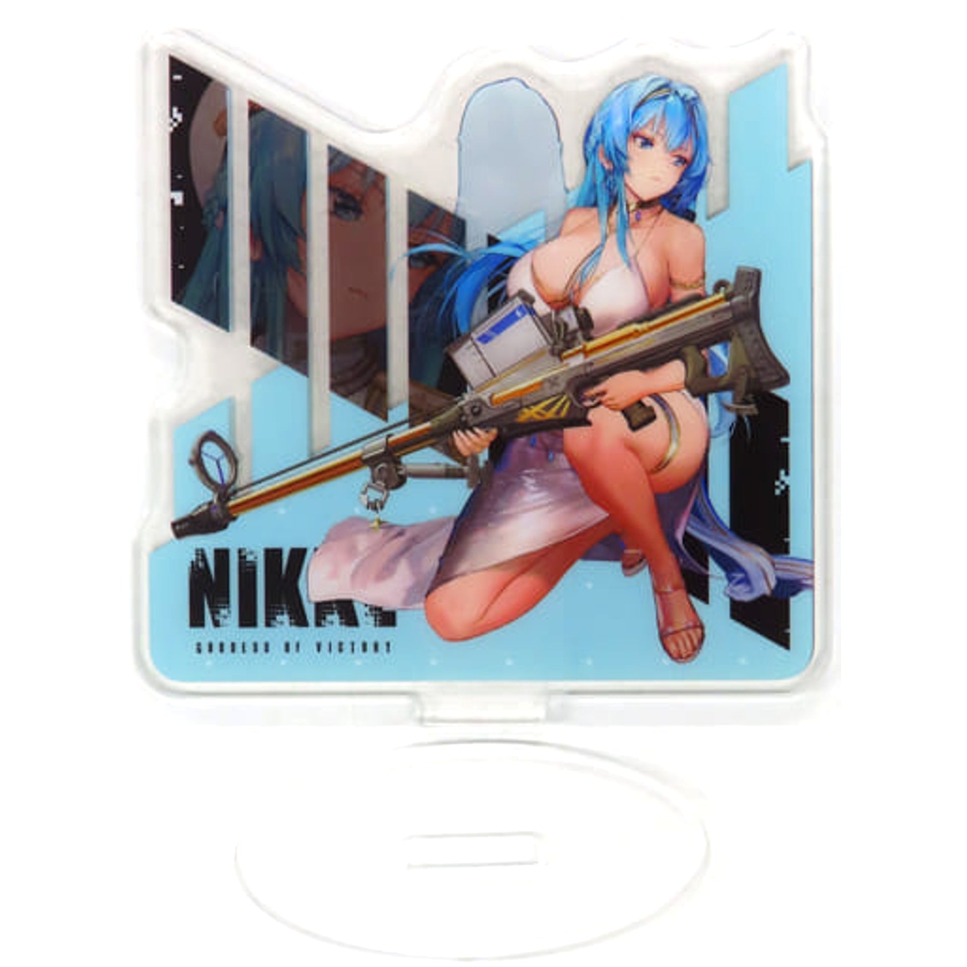 Goddess of Victory: Nikke Helm Ichiban Kuji Chapter2 Double-Sided Battle Acrylic Stand THREE Prize I Acrylic Stands [USED]
