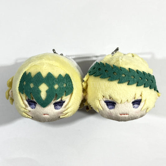 Saber/Dioscuri Fate/Grand Order Mochimochi Mascot Vol.9 Mochi mochi Mascot Store Limited Box Purchase Privilege Key Chain [USED]