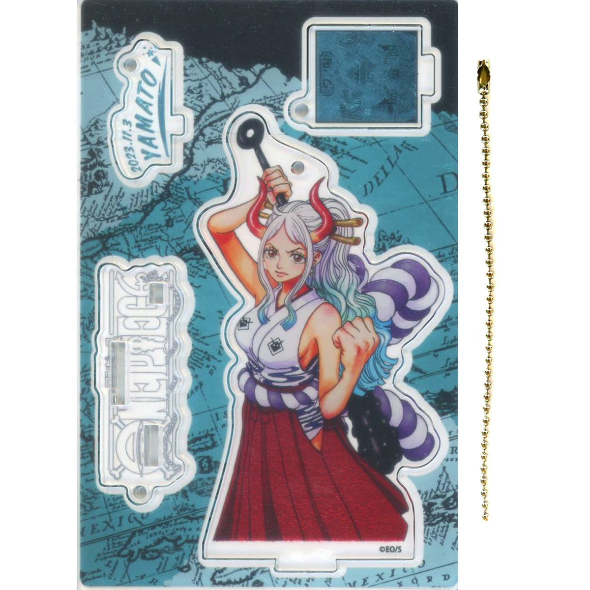 Yamato Birthday Diorama Figure Kirat One Piece Foil Acrylic Keychain with Ball Chain [USED]
