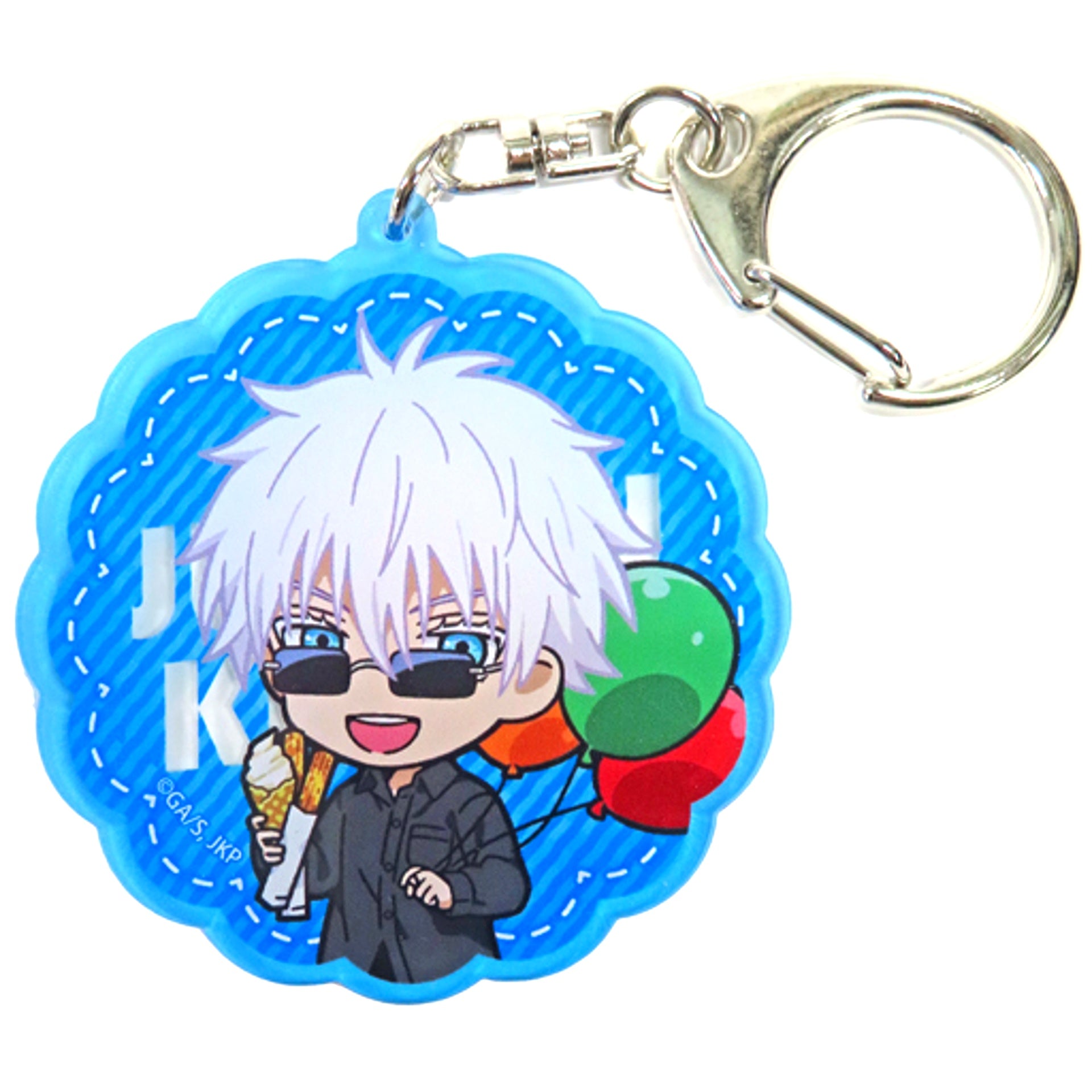 Satoru Gojo Jujutsu Kaisen Shibuya Incident Yomiuri Land Acrylic Keychain Amusement Park Mini Chara Ver [USED]