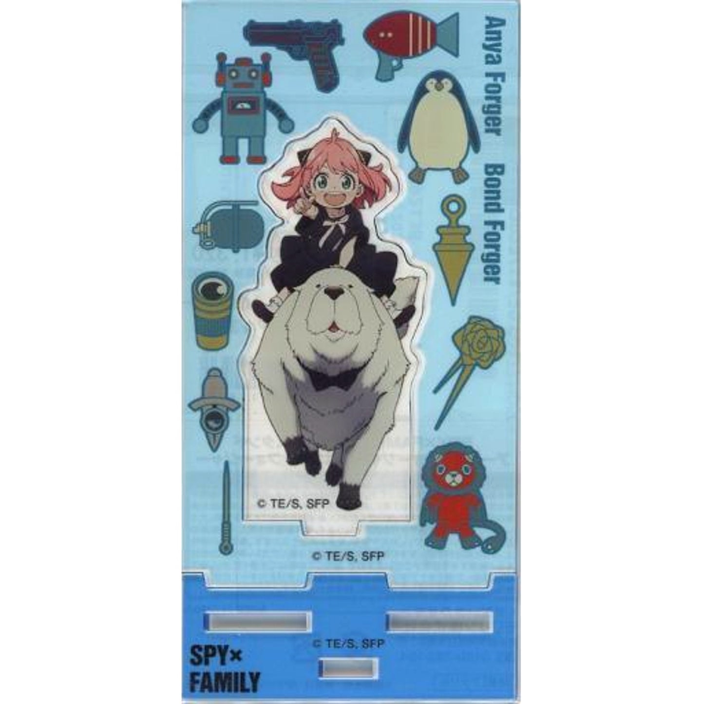 Anya Forger & Bond Forger Acrylic Stand Spy x Family x Right-on [USED]