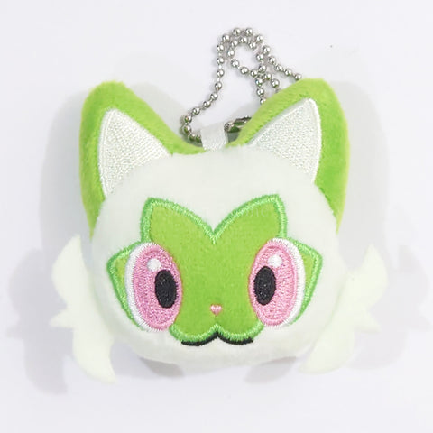 Sprigatito Pokemon Face Plush Toy with Ball Chain Vol.2 Mascot [USED] — photo 1